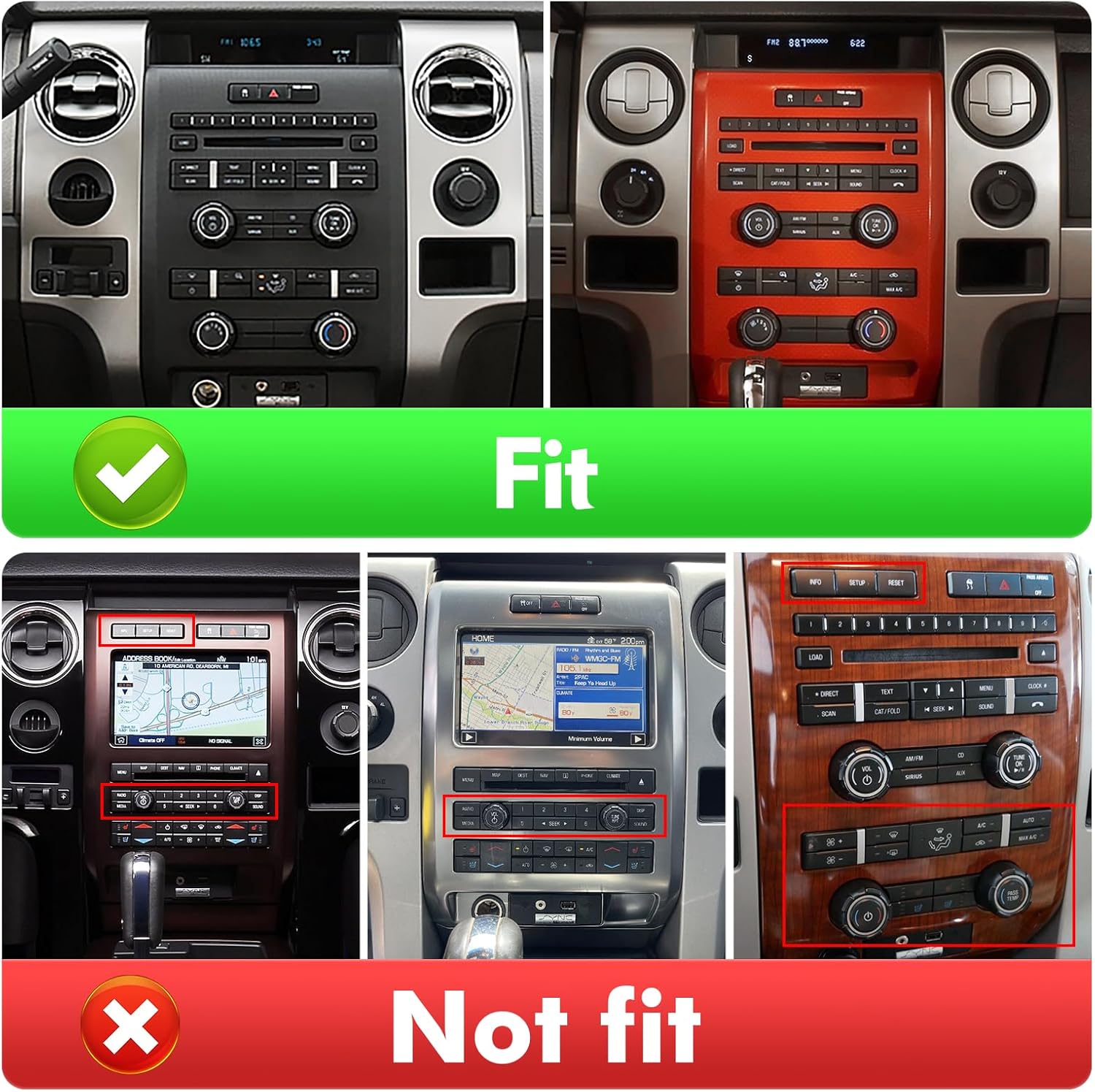 

9-inch Android 12 Car Stereo for Ford F150 Raptor 2009-2012 with CarPlay, Android Auto, Backup Camera, GPS, FM, BT, SWC 2 32G