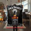 Jack Daniel's Koc Pluszowy Miękki Wygodny na Wszystkie Pory Roku Koc na Sofę Biuro Drzemki Koc Podróżny Zewnętrzny Idealny Prezent