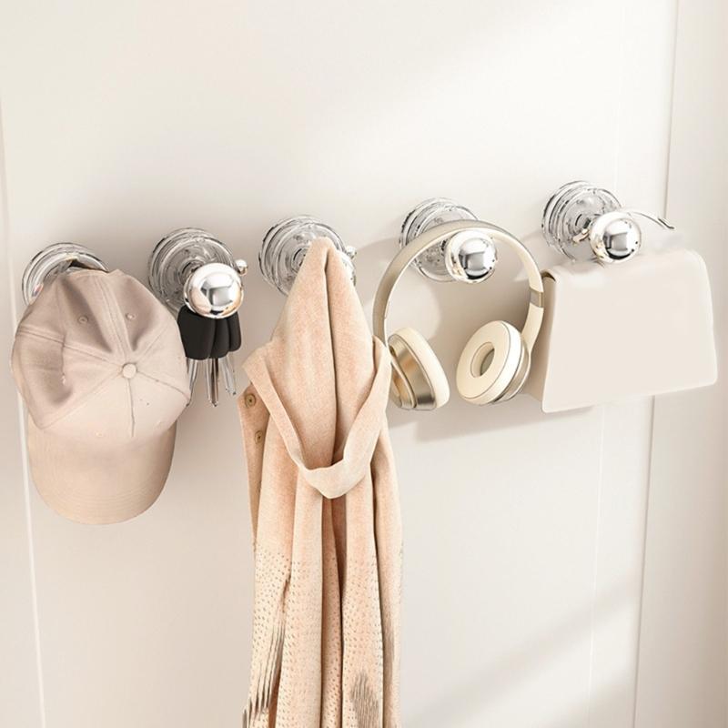 Powerful Suction Cup Glass Door Handle Reusable Waterproof Bathroom Grab Removable Door Handle Easy To Install