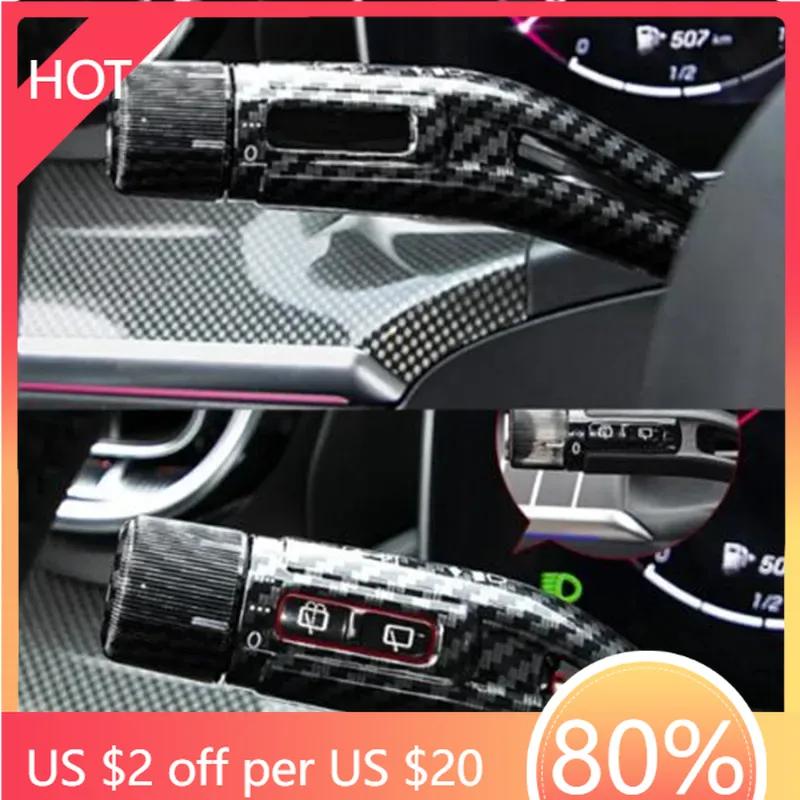 2025 Hot Racing Grills Steering Wheel Shift Lever Wiper Rod Trim Cover Car Accessories For Mercedes Benz C E GLC S EQE EQS SL Cl