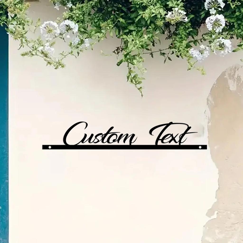 Custom Metal Sign Wedding Gift Personalized Family Name Plate Home Decor