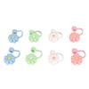8Pcs Straw Covers Dustproof Decorative Portable Odorless Reusable Silicone Straw Toppers for Party Shopping Home