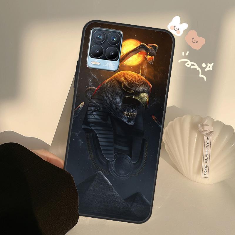 Egypt God Horus And Anubis For Realme 8 9 Pro Plus GT Neo 2 GT Master 9i 8i Phone Case For OnePlus 9 10 Pro 9R Nord2