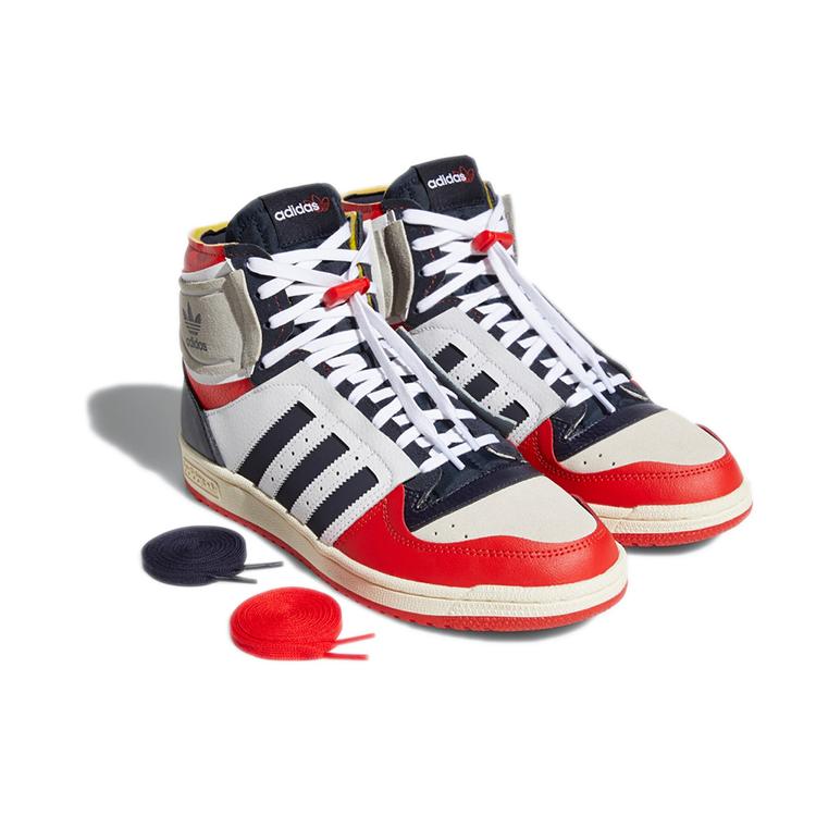 adidas Top Dix de 'White Legend Ink Red' S24116