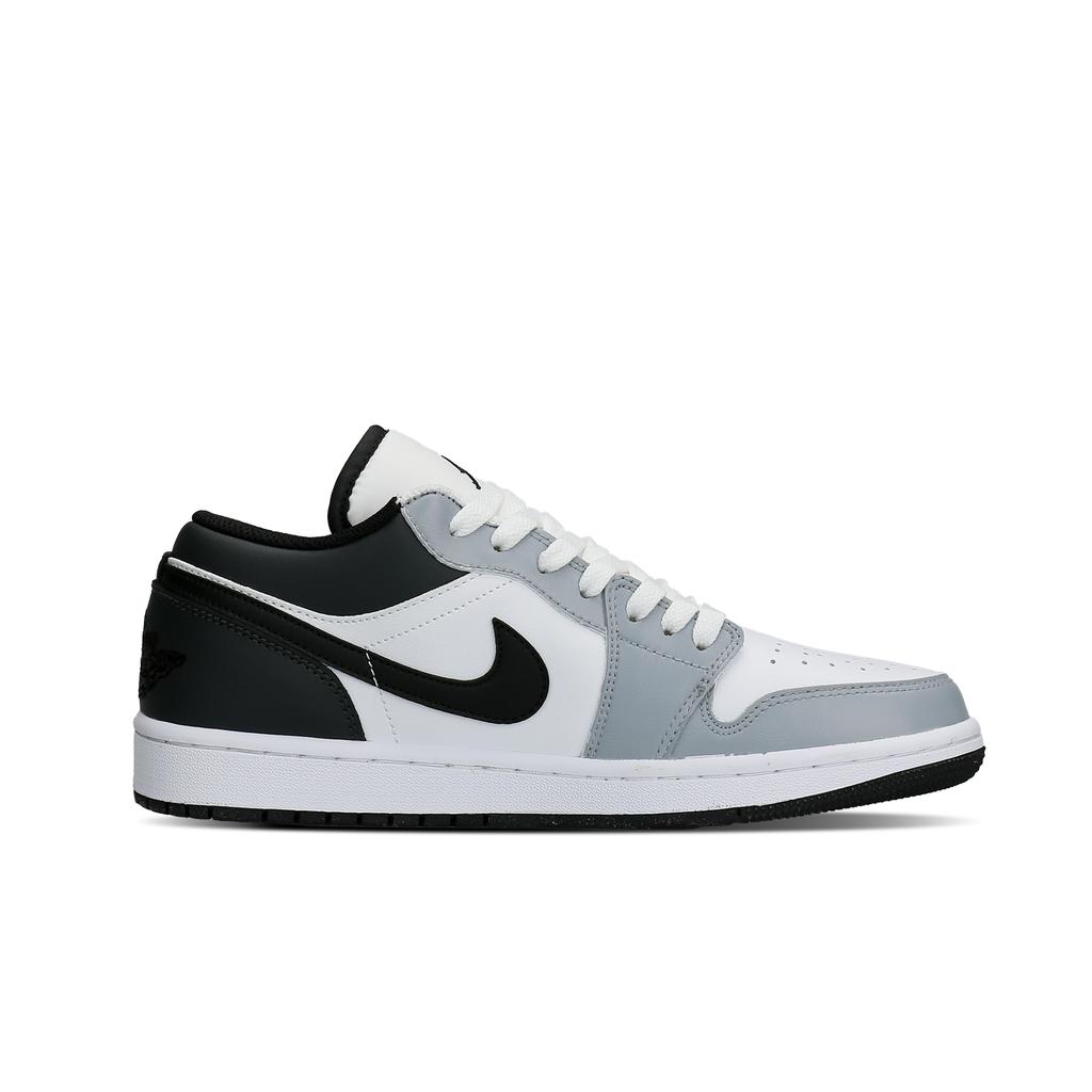 Jordan Air Jordan 1 Abrasion Resistant Low Top Skateboard Shoes Unisex Black White Gray 553558-132(Team577-)