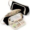 Large‑Capacity Multifunctional Pencil Case, Portable Stationery Storage Pouch for School & Office Supplies