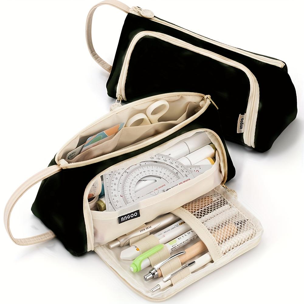 Large‑Capacity Multifunctional Pencil Case, Portable Stationery Storage Pouch for School & Office Supplies