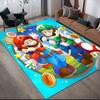 Super Mario Bros Full Crew Anti-Slip Floor Mat, Rectangular Carpet for Bedroom & Game Zone