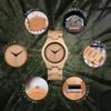 KINGNOW Women's Bamboo Wristwatch, Stylish and Lightweight, Made in Japan Quartz Watch, Perfect Gift for Birthdays, Christmas, Anniversaries, Mother's