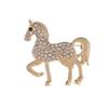 Exquisite  Running Horse Brooches For Women Men 4-Color Enamel Animal Brooch Pins Year Of The Horse Party Jewelry Gift