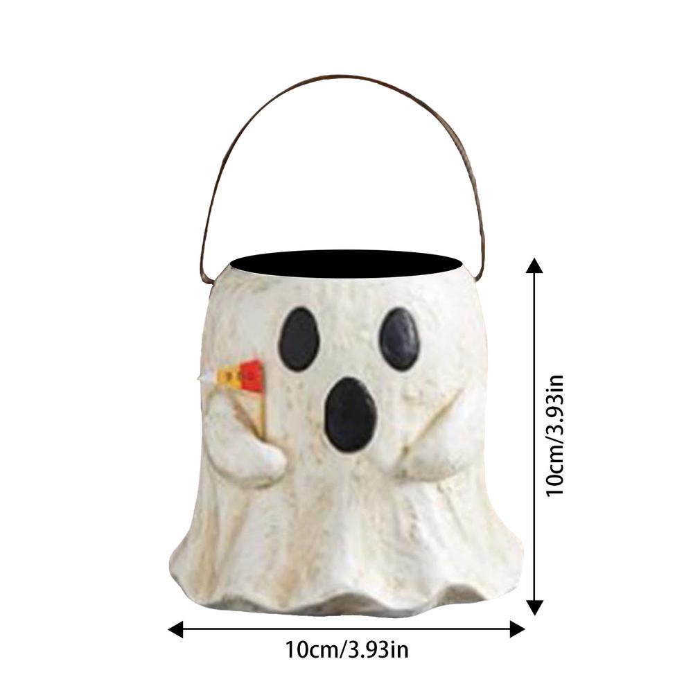 

Ведро-призрак, милое жуткое ведро-призрак, конфетница-призрак, миска-призрак, кашпо из смолы для внутреннего и наружного сада, украшения для дома и офиса