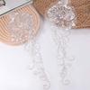 Flower Pattern Flower Rhinestone Patch Lace Trim Lace Bodice Applique Sew On Patches  DIY Craft