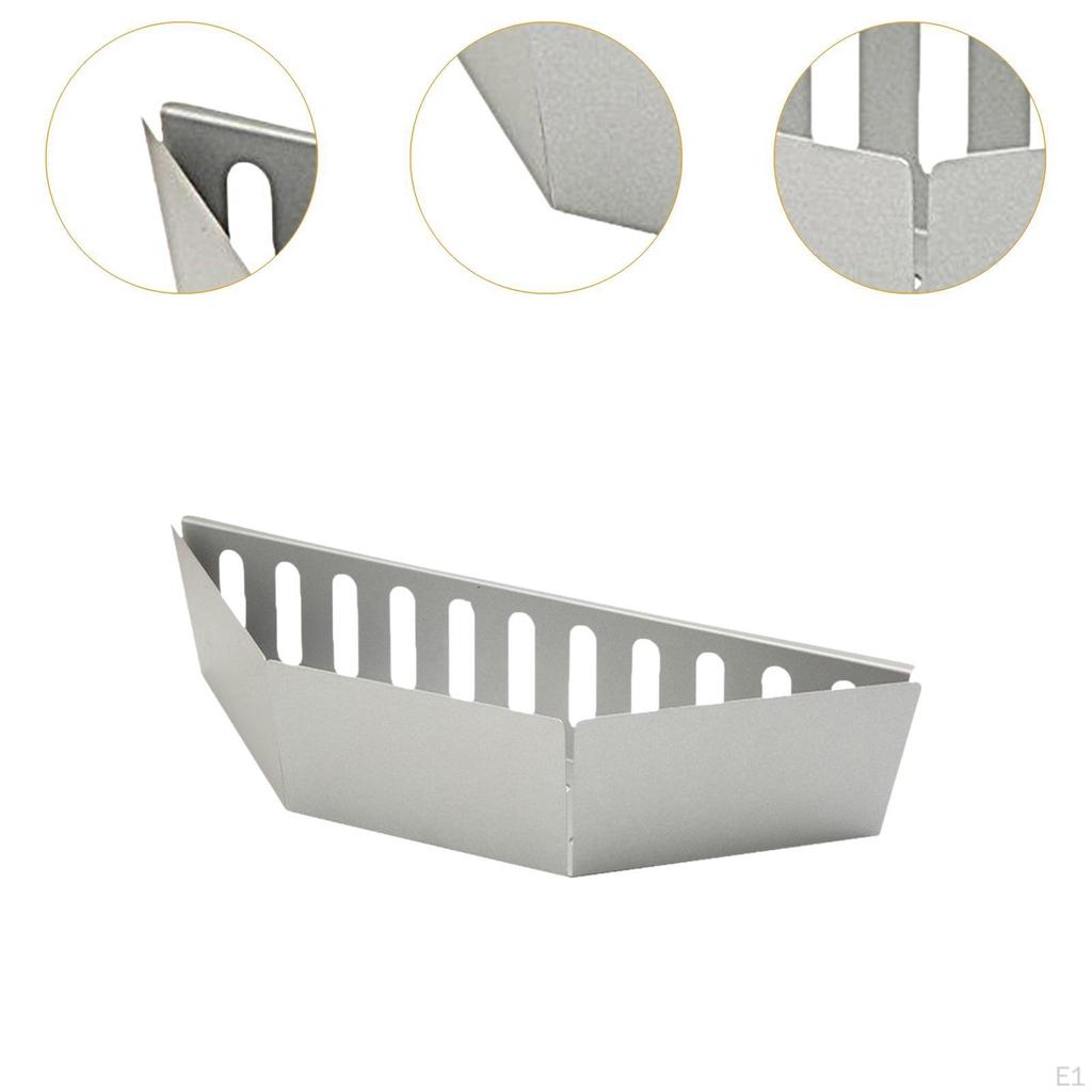 Cesta de carvão em aço inoxidável fácil de limpar, acessórios práticos para grelha de carbono para uso externo