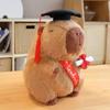 Mezuniyet Ayı Peluş Bebek Doktor Şapkası Kapibara Peluş Oyuncak Mezun Kapibara Peluşu Sevimli Dolgulu Hayvan Karikatür Mezuniyet Hediyesi