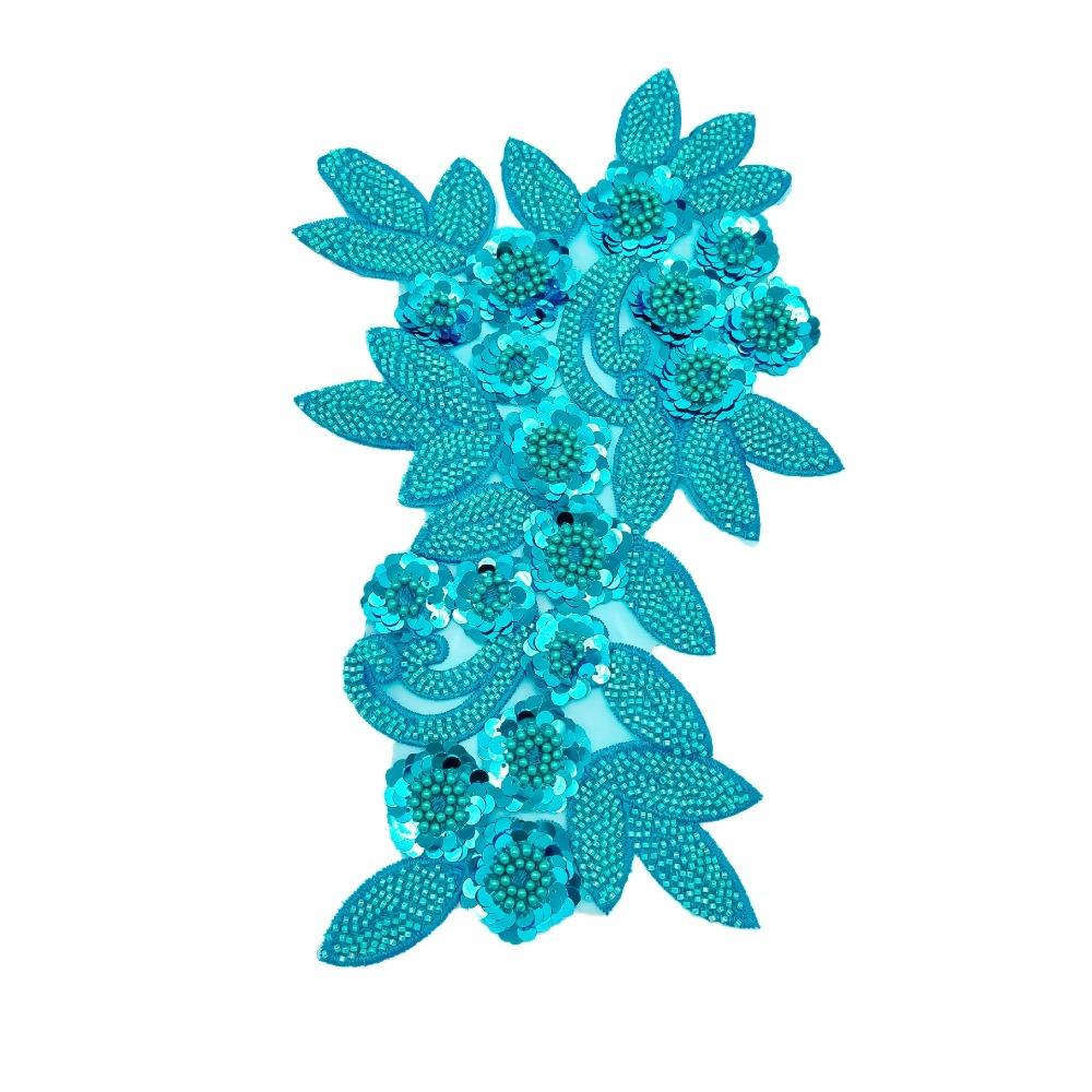 Elegant Flower Embroidered Patches Three Dimensional Flowers Patch Repair  Women Clothes