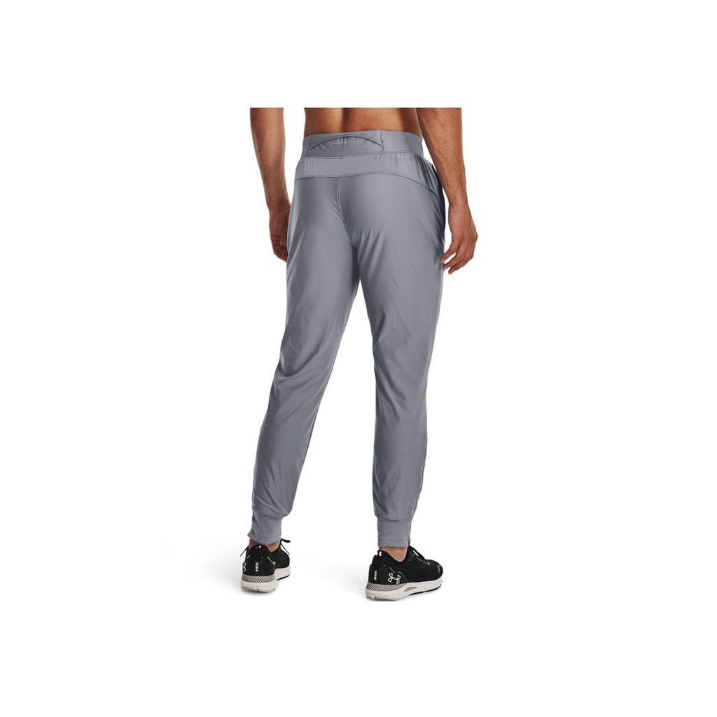 Under Armour Qualifier Solid Color Running Tapered Pants Men Pants Gray 1379289-035