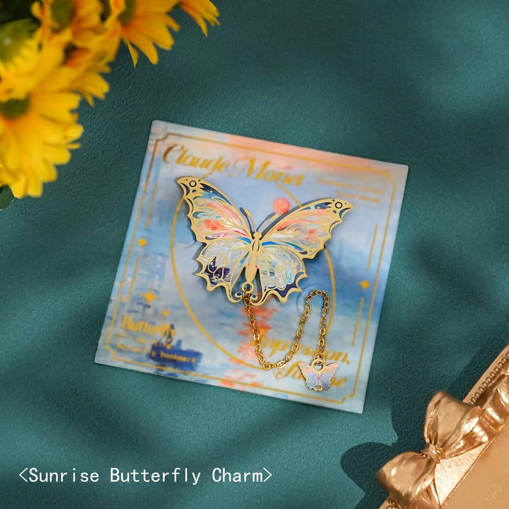 Vintage Butterfly Metal Bookmark With Long Tassel Creative Stationery Gift For Book Lovers Readers Teachers Students School Gift