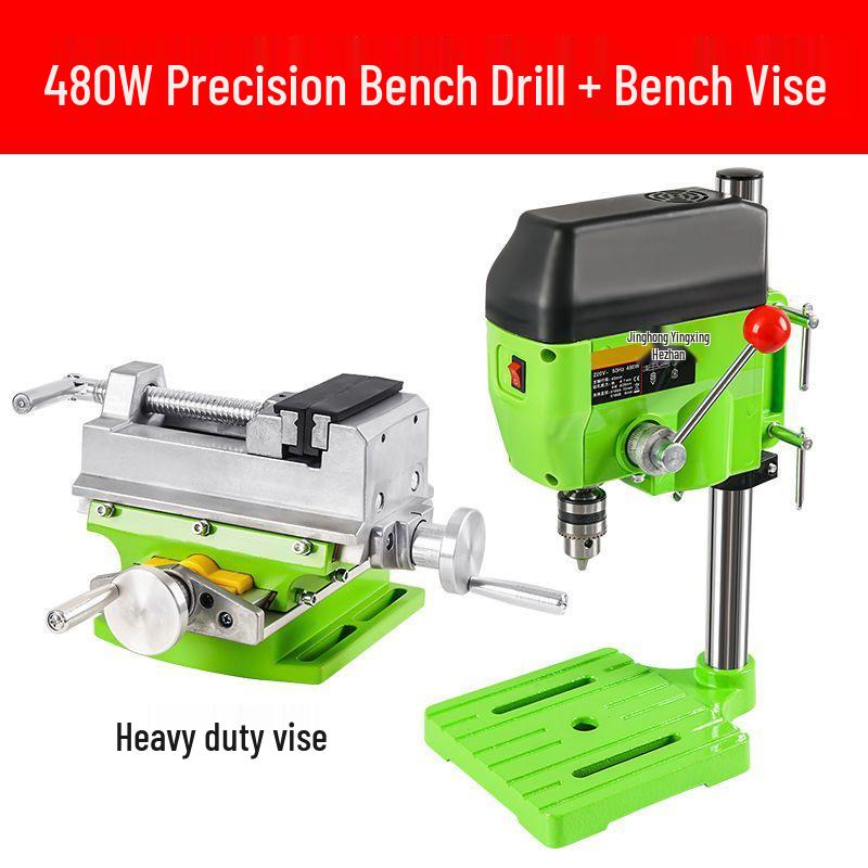 High-Precision Mini Bench Drill: Industrial-Grade, Multifunctional Electric Drill Press for Household Use