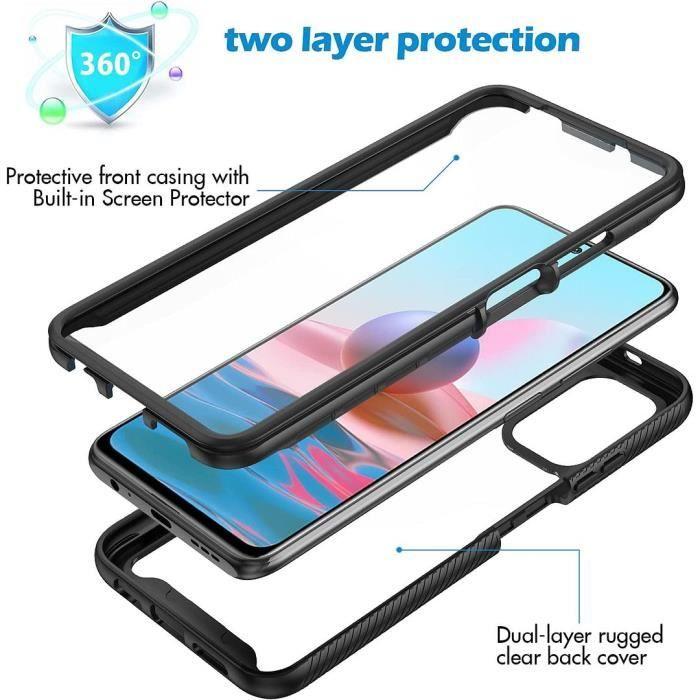 Coque - Redmi - Note 10 4G - Protection 360 Degré - Bordure Renforcée - Rigide