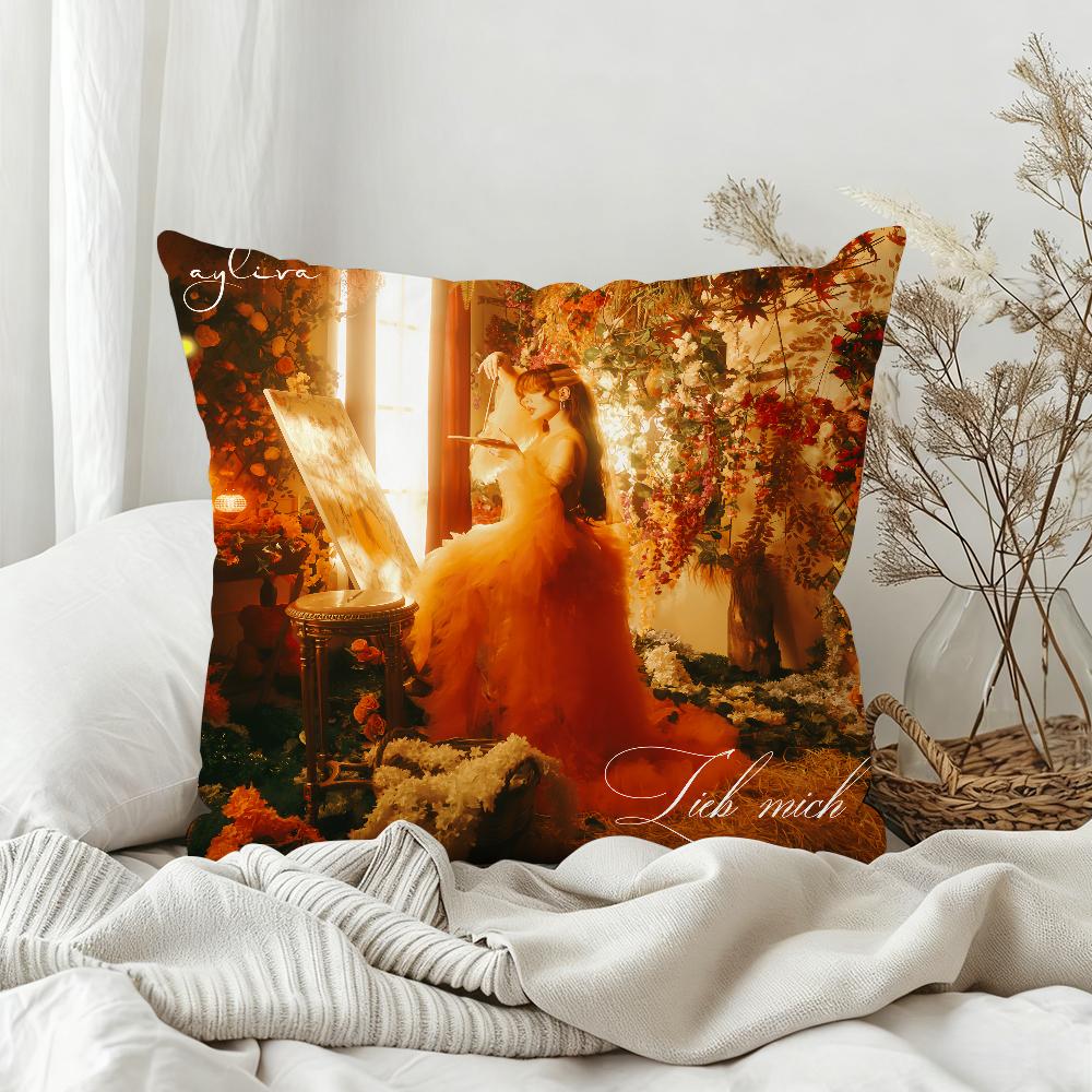 Singer Ayliva German Pillow Case Bedroom Sofa Living Room Backrest Decoration Square Cushion Nap Time