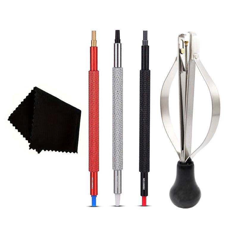 Spring-loaded Watch Hand Setting Tool Kit: Pliers, Hand Remover, and Setter Pen