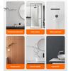 Duschtelefonhalter, wasserdicht, 480 Grad drehbar, beschlagfreies Touchscreen-Gehäuse für Spiegelwand, Badezimmer, höhenverstellbar, Badezimmer, Badewannenwand