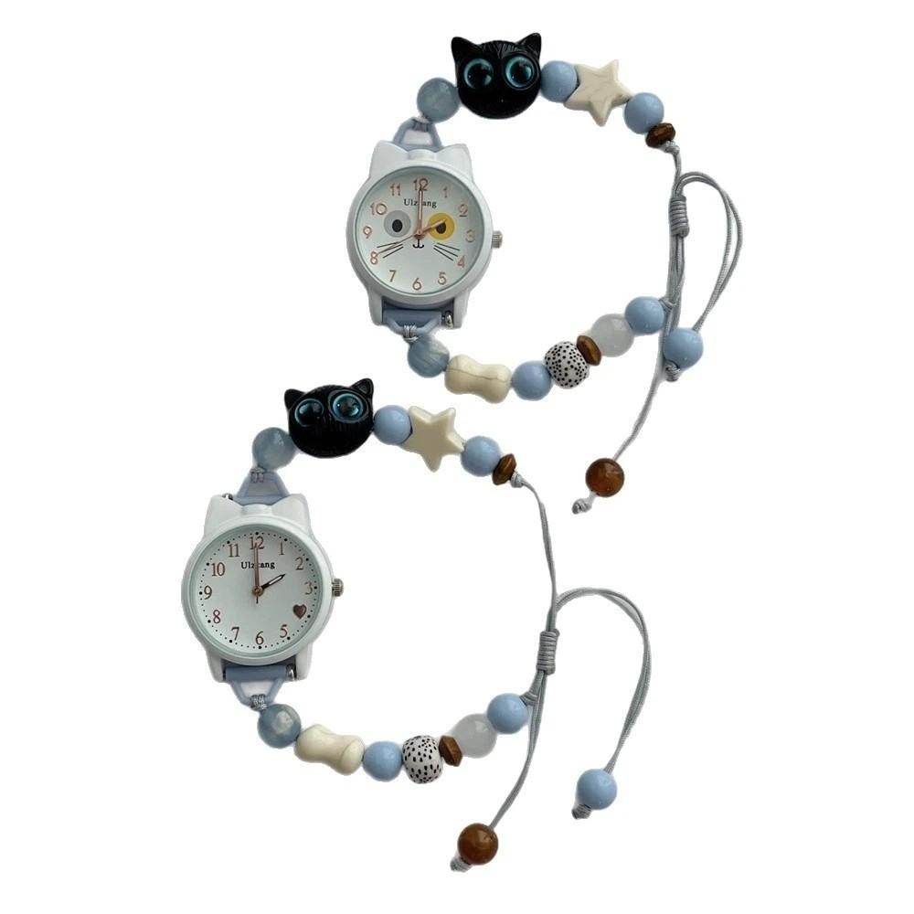 Verstellbares Armbanduhr Perlenarmbanduhren Neue Quarzuhr Damen Mädchen