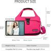 Womens Bag Nylon Waterproof Tote Bag Lightweight Travel Messenger Bag With Multi Pockets Casual Shoulder Bag Red