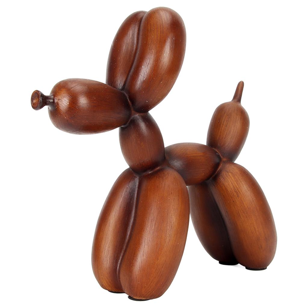 Balloon Dog Statue Colorfast Resin Smoothing Safe Durable Decorative Dog Figurine for Family Office