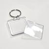 Acrylic Transparent Gift Box Favorite Photo Frame Keychain Square Small
