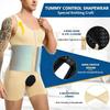 Herren Premium Kompressions Formwäsche Ärmellos Ganzkörperformer Bauchkontrolle Bodysuit Offener Schritt Po-Lifter Haken Unterwäsche Schlankmachende Weste