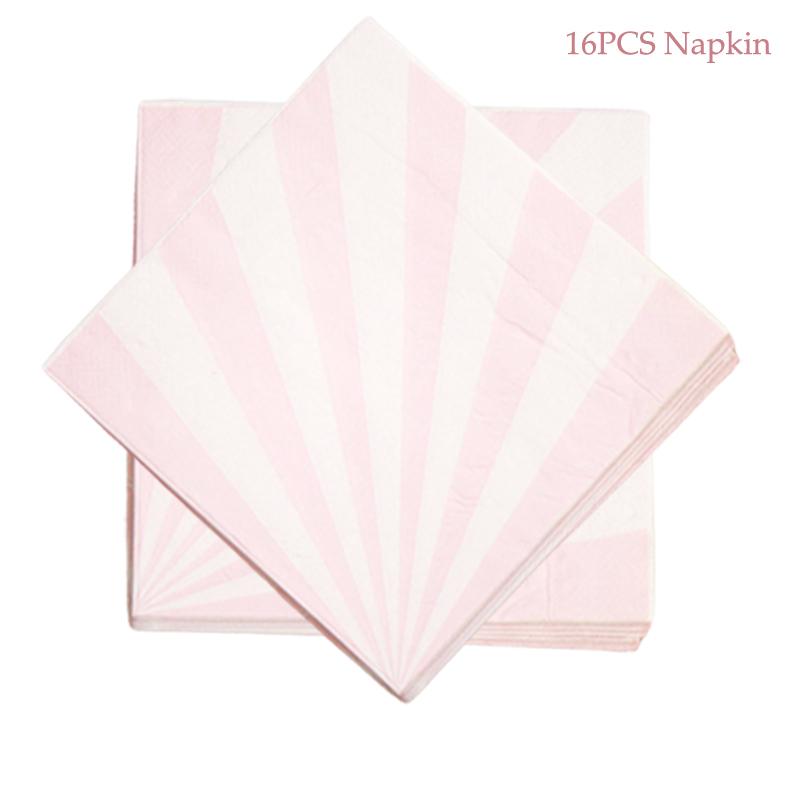 Rosa Folie Gold Einweg-Papierteller Geburtstagsbecher Strohhalm für Kindergeburtstag Babyparty Taufe Party Hochzeitsdeko Geschirr