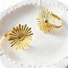 Metal Napkin Rings Napkin Ring Set Elegant Sunflower Napkin Rings for Dining Table Decor Wedding Birthday Party