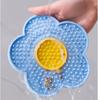 Pet Supplies Cat Licking Pad Pentagram Sun Flower Shape Silicone Dog Licking Plate Cute Pet Slow Licking Mat Dog Bowl Cat Bowl