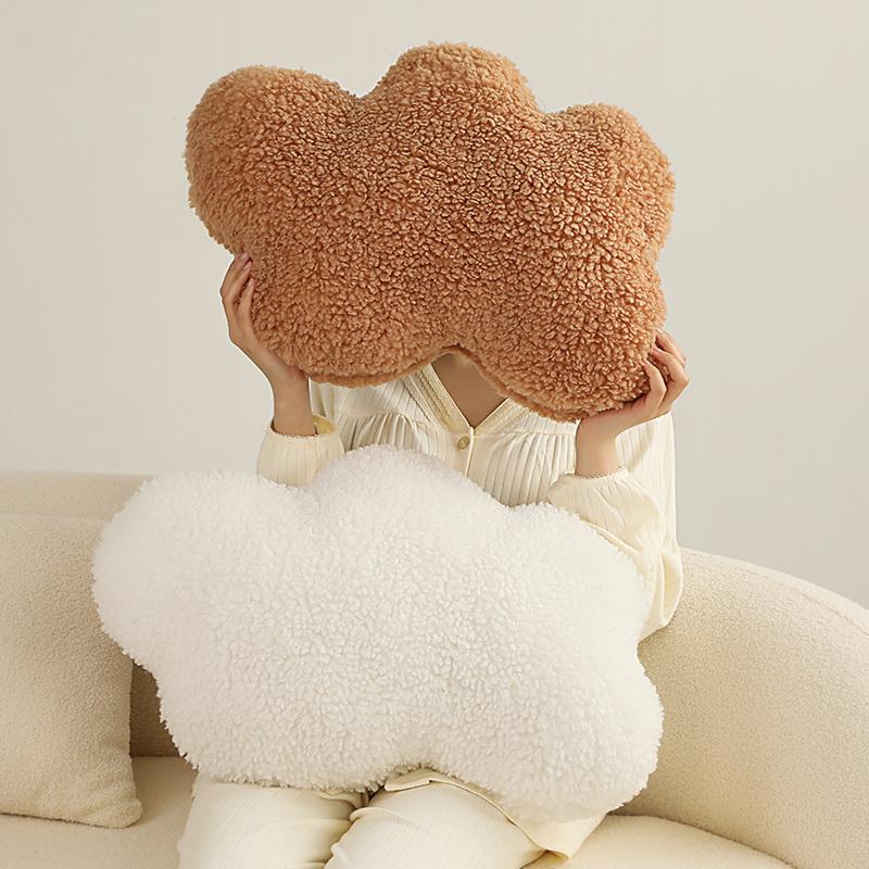 50CM Super Soft Cloud Plush Pillow Stuffed Cloud Shaped Cushion White Cloud Room Chair Room Decor Pillow Seat Cushion Gift