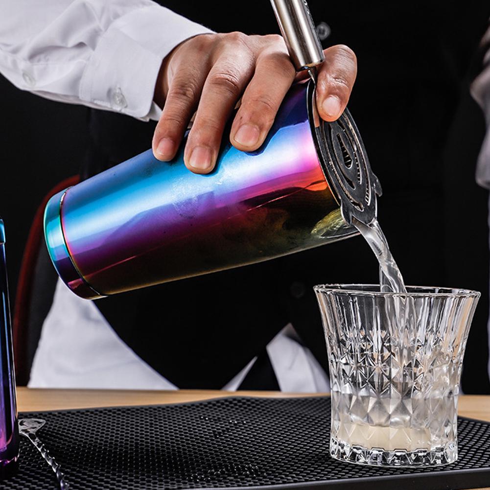Stylish Colorful Stainless Steel Boston Cocktail Shaker Mixing Shaking Tool Accessories for Bar