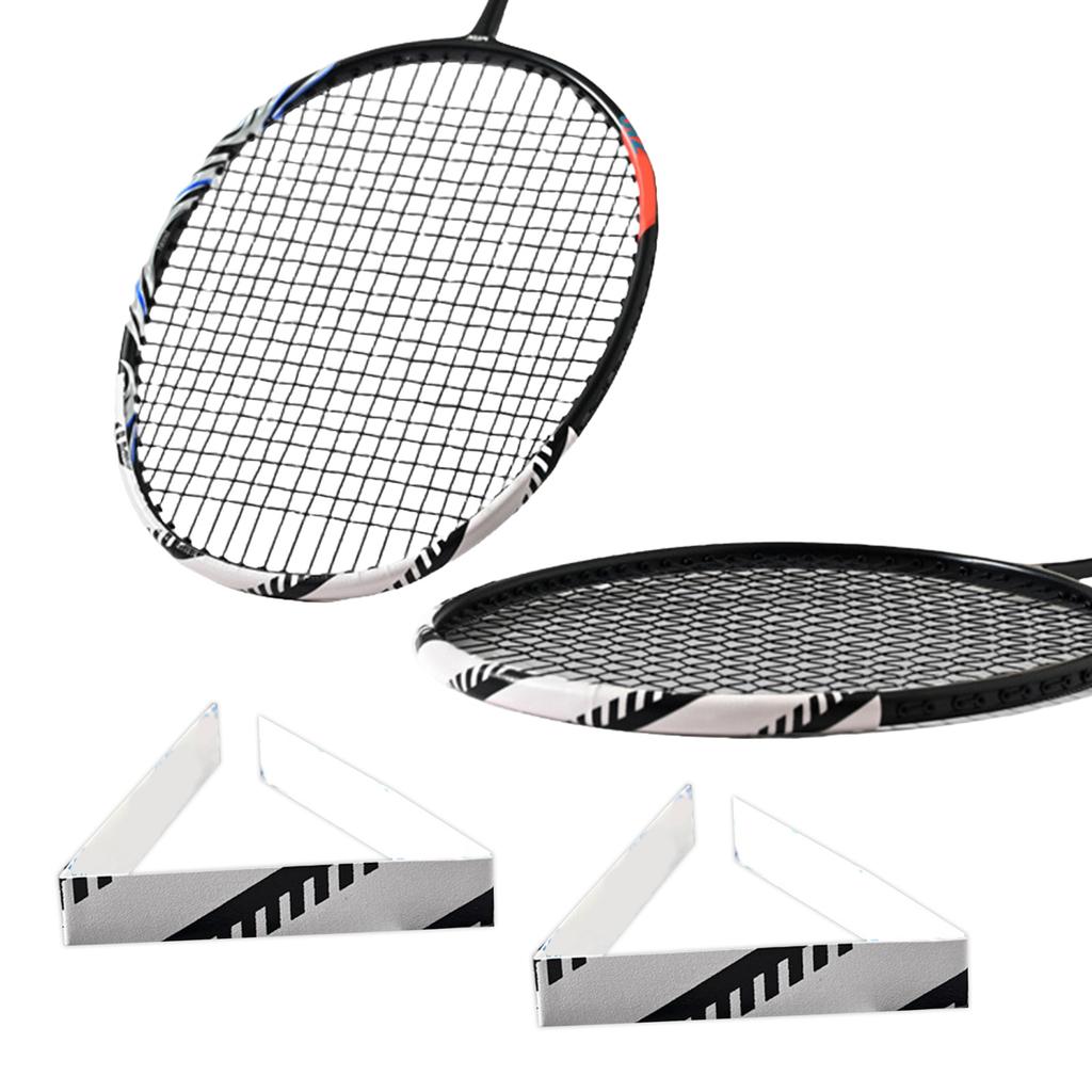 2Pcs Rackets Head Sticker Tennis Rackets Paddle Head Protections Tape Replacement Sports Racquet Head Edge Guard