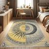 Mysterious Moon and Sun Carpet for Living Room, Bedroom, Floor Mat, Lounge, Large Area Carpet, Home Decoration