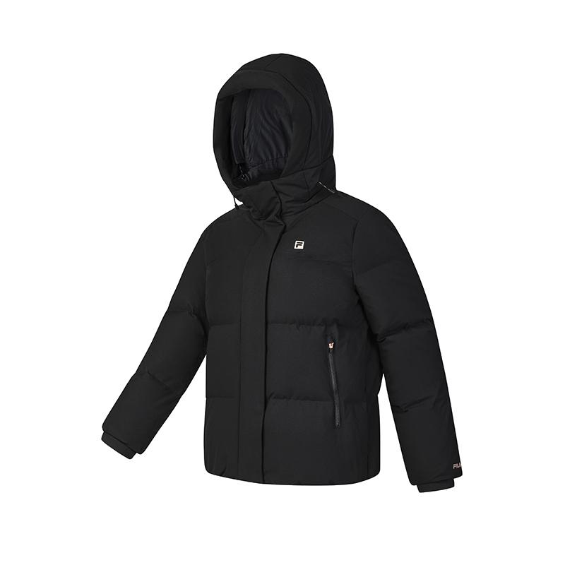 New FILA Athletics Down Jacket Women's Pitch Black A11W441905FBK
