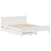 VidaXL Cadre de lit sans matelas blanc 120x200 cm bois de pin massif 3309774