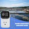 Digital Display Smart Thermostat Fish Tank Touch Screen Regulation Socket Temperature For Pet A C2A2