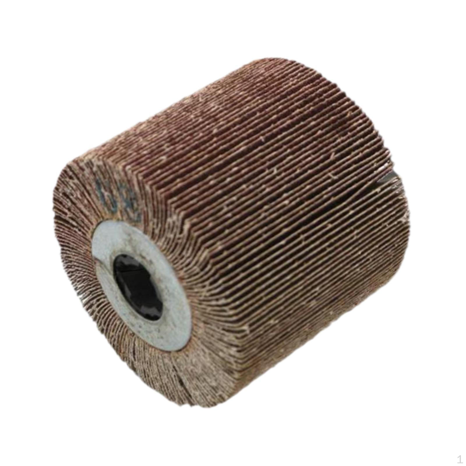 

Burnishing Polishing Wheel Drum, Flap Brush Wire Drum for Stainless Steel 60 Grit