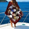 Custom Name Halloween Horror Movie  Microfiber Beach Towel Super Soft & Absorbent for Bath, Beach, Travel  Bath Time Accessory, Fan gifts