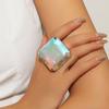 Open Square Statement Ring - Fashionable  Minimalist  Versatile  and Luxuriously Chic