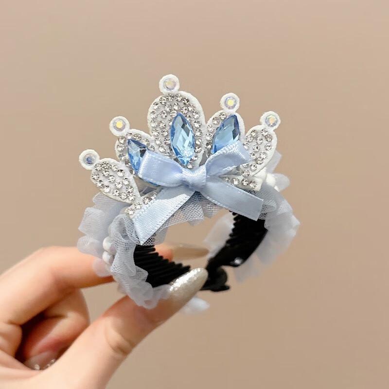 Kids Princess Crown Rhinestone Hair Comb Set