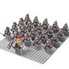 21Pcs/lot Dane Iron Feet Eomer Rohan Warriorr Vs Uruk Hai Army Figrues With Shield Sword Bow Spear Building Blocks Toys for Kids
