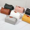 Nordic Style Leather Tissue Box for Home, Living Room, or Car – Elegant Desktop Storage Holder