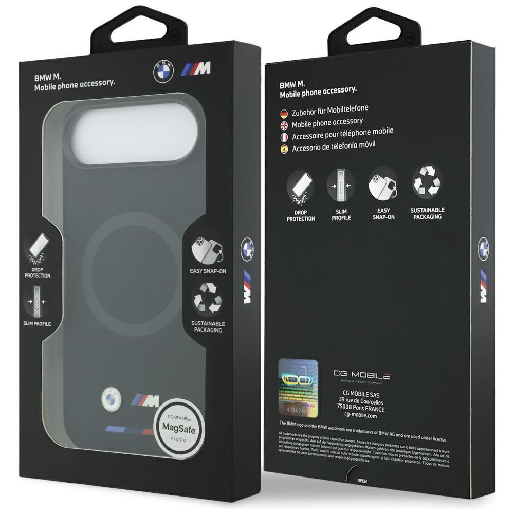 BMW M Silikon Logo MagSafe Hülle für iPhone Air Schwarz