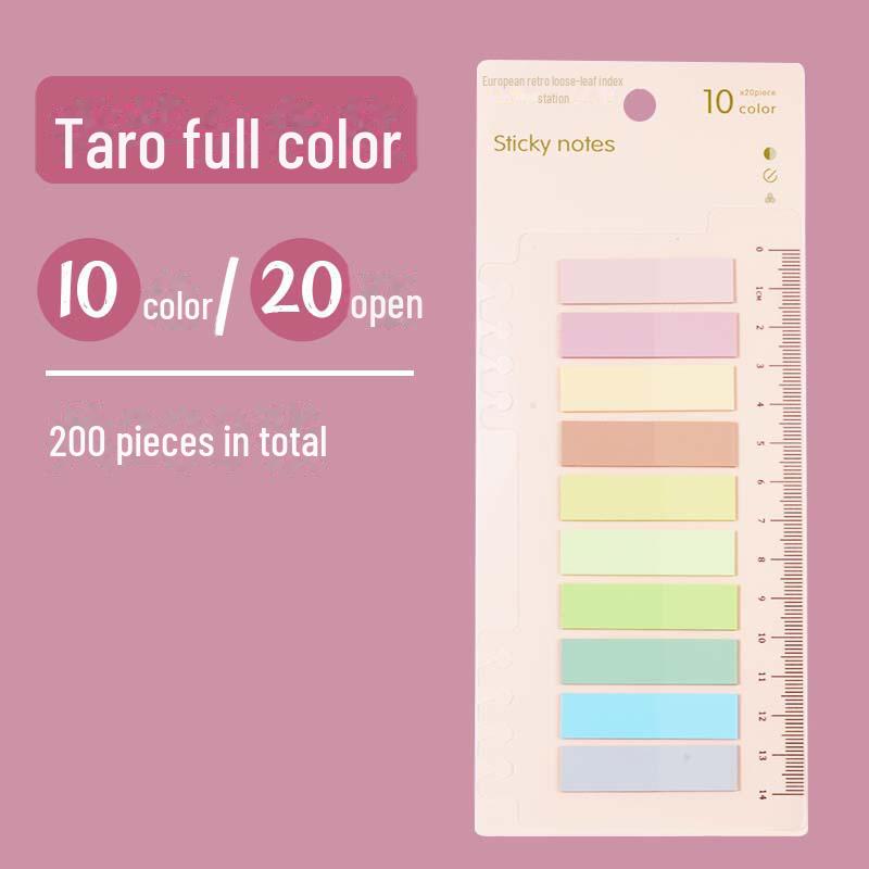 Morandi Color Sticky Notes: Small, Fresh, Writable, Loose-Leaf PET Material for Key Mark Classification