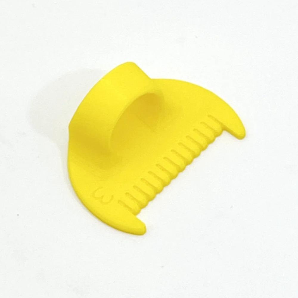 

Многофункциональный измеритель швейных игл, измерительный инструмент, нескользящие инструменты для ручного шитья DIY для помощи в шитье Yellow-B-3mm